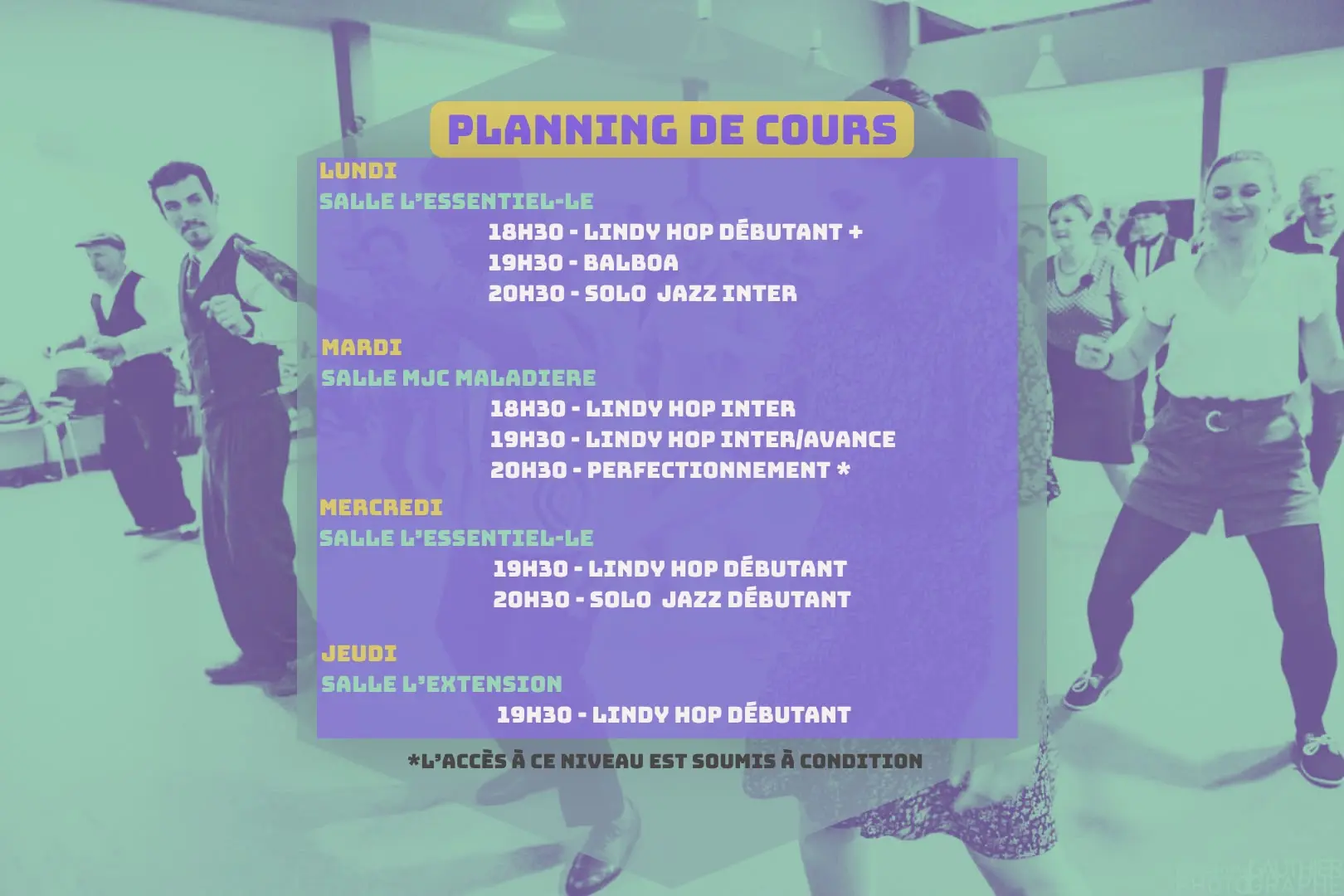 Planing des cours 2026-2027